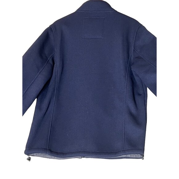 Gerry Navy Full-Zip Fleece Jacket L Men's 100% Polyester Warm & Cozy Outerwear - Picture 13 of 16